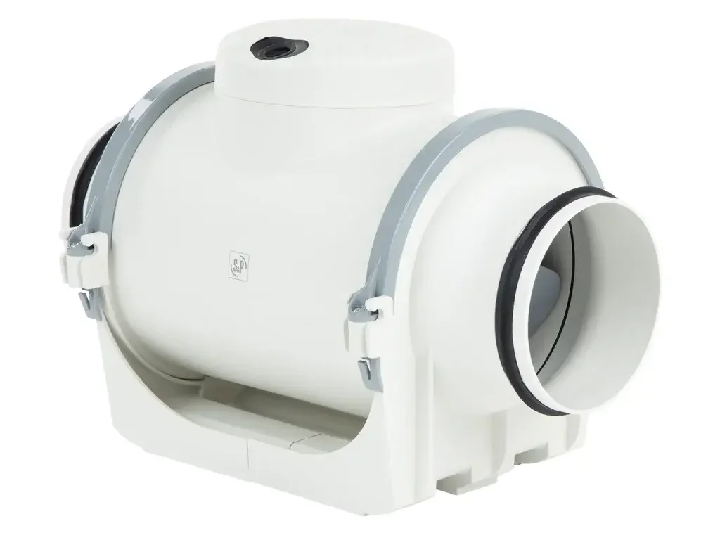 S&P TD Evo-200 Plastik Yuvarlak Karma Akışlı Kanal Tipi Fan [900m³/h]